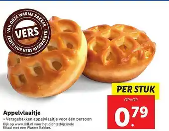 Lidl Appelvlaaitje aanbieding