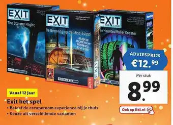 Lidl Exit Het Spel aanbieding