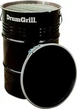 Bol.com Drumgrill Small industriële houtskool barbecue|BBQ| Vuurkorf en Statafel in één|60 Liter metalen olievat aanbieding