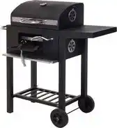 Bol.com Vaggan Luxe Houtskool Barbecue - Grilloppervlak (LxB) 44 X 32 cm - Staal - Matzwart aanbieding