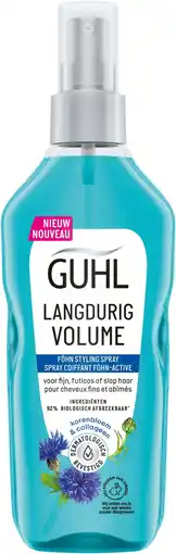 Amazon Guhl Langdurig Volume Föhn-Active Styling Spray Met Blauwe Lotus - Voor Fijn, Slap en Futloos Haar - 125 Milliliter aanbieding