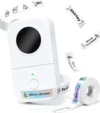 Amazon Phomemo D30 Etikettenprinter Bluetooth Label Maker Machine Zelfklevende Etiketteerapparaat Mini labelprinter voor Thuis, Keuk aanbieding