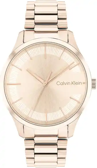 Amazon Calvin Klein Uniseks analoog kwartshorloge met roestvrijstalen band 25200042 aanbieding