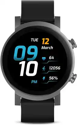 Amazon Ticwatch E3 Smartwatch voor heren Draag OS van Google met Qualcomm Snapdragon Wear 4100+ Dual System Platform Google Pay GPS  aanbieding