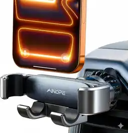 Amazon AINOPE Telefoonhouder Auto Ventilatie, [Hook Clip Design] Car Phone Holder [One Hand Operation] Phone Holder Car Auto Telefoo aanbieding