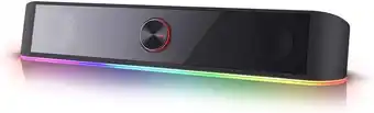 Amazon Redragon GS560 Adiemus RGB Desktop Soundbar, 2.0-kanaals computerluidspreker met dynamische verlichtingsbalk Audio-Light Sync aanbieding