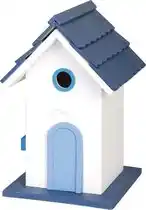 Bol.com Scandinavische vogelvilla - wit (17 x 17 x 30 cm) aanbieding