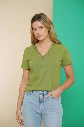 Wehkamp Geisha T-shirt groen aanbieding