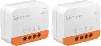 Amazon SONOFF ZigBee draadloze schakelaar (geen neutrale draad vereist), 2 stuks ZigBee 2-weg slimme schakelaar, compatibel met Alex aanbieding