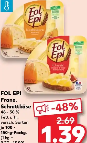 Kaufland DE FOL EPI Franz. Schnittkäse aanbieding