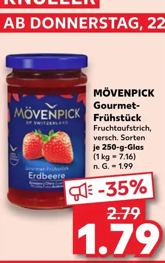 Kaufland DE MÖVENPICK Gourmet- Frühstück aanbieding