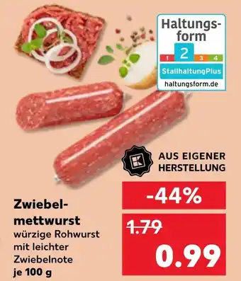 Kaufland DE Zwiebel- mettwurst aanbieding