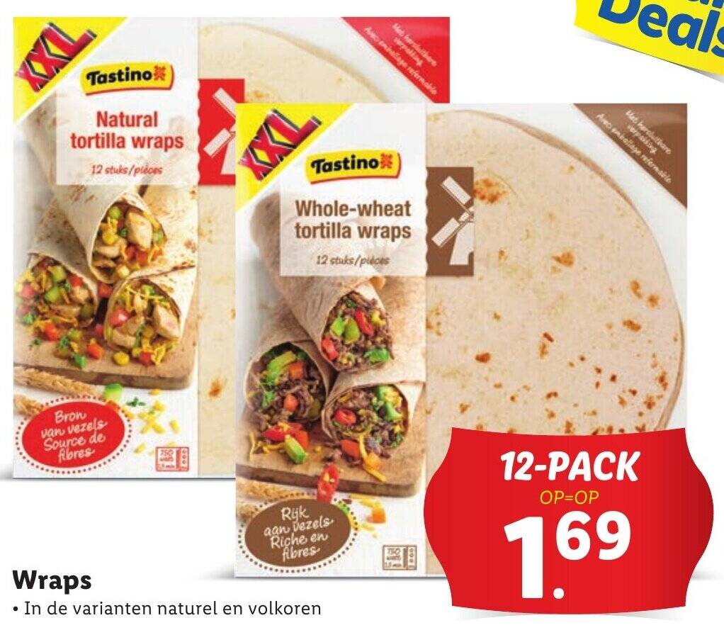 Wraps 12 pack aanbieding bij Lidl