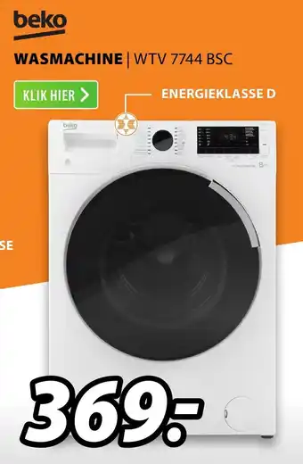 Expert BEKO Wasmachine | WTV 7744 BSC aanbieding