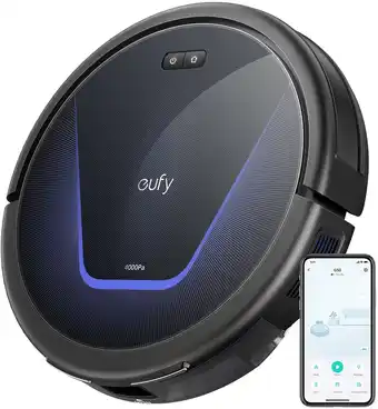 Amazon eufy G50 Robotstofzuiger, met 4.000 Pa Krachtige Zuigkracht, Dynamische Navigatie en Pro-ontwarrende kam, Rolborstel voor Haa aanbieding