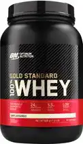 Bol.com Optimum Nutrition Gold Standard 100% Whey Protein - Unflavoured (Natural) - Proteine Poeder - Eiwitshake - 900 gram (28 servi aanbieding