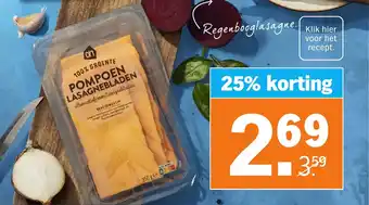 Albert Heijn Pompoen lasagnebladen aanbieding