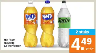 Albert Heijn Alle fanta en sprite aanbieding