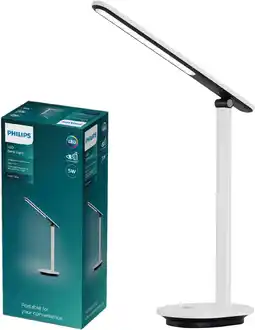 Amazon PHILIPS LED ivoor bureaulamp warm tot koel wit licht 27005000K wit 5W opladen met USB. voor thuis binnen werk studie leesverl aanbieding