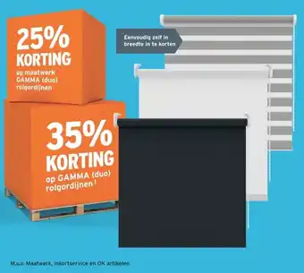 GAMMA Gamma duo rolgordijnen aanbieding