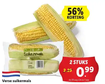 Lidl Verse suikermais aanbieding