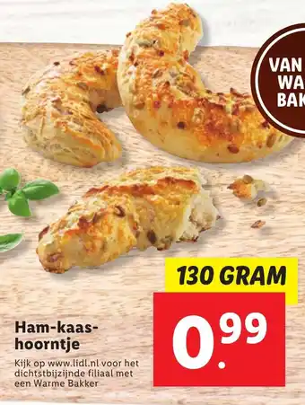 Lidl Ham-kaas- hoorntje aanbieding