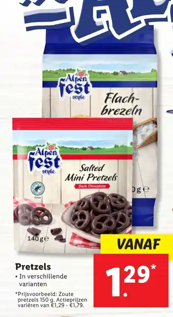 Lidl Pretzels aanbieding