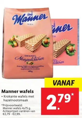 Lidl Manner wafels aanbieding