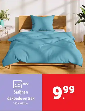 Lidl LIVARNO home Satijnen dekbedovertrek aanbieding