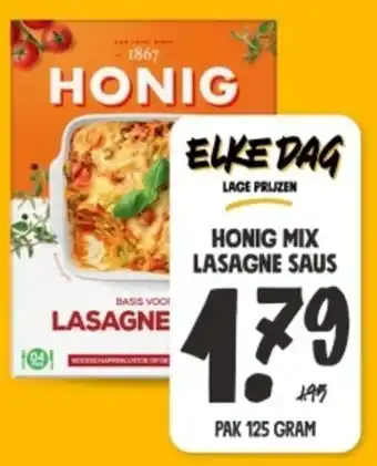 Jumbo HONIG mix lasagne saus aanbieding