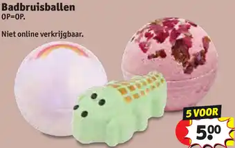 Kruidvat Badbruisballen aanbieding