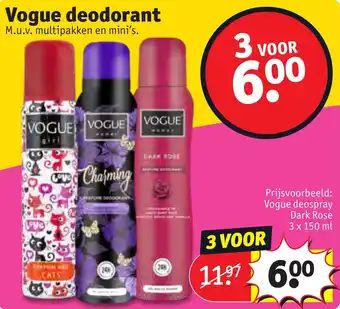 Kruidvat Vogue deodorant aanbieding