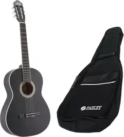 Bax-Music LaPaz C30BK klassieke gitaar 4/4-formaat zwart + gigbag aanbieding