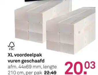 Karwei XL voordeelpak vuren geschaafd aanbieding