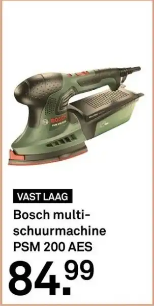 Karwei Bosch multi schuurmachine Psm 200 aes aanbieding