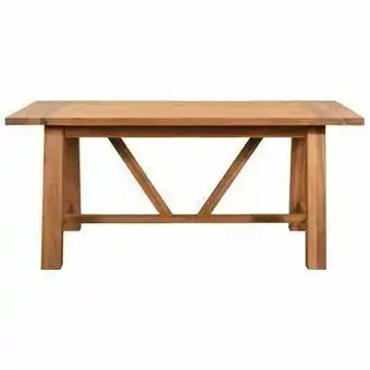 Leen Bakker Eetkamertafel Doddy - teak hout - 78x180x100 cm aanbieding