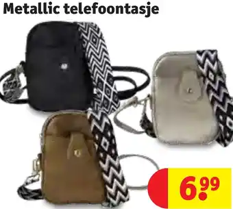 Kruidvat Metallic telefoontasje aanbieding
