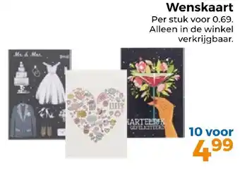 Trekpleister Wenskaart aanbieding