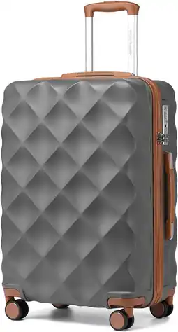 Amazon British Traveller 28inch Koffer Bagage Handbagage Lichtgewicht Reiskoffer met TSA-slot Cabine koffer 4 Wielen (73x47x30cm, Gr aanbieding