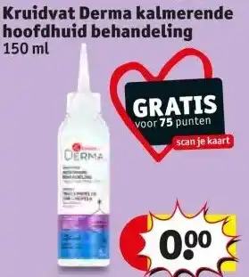 Kruidvat Kruidvat Derma kalmerende hoofdhuid behandeling 150 ml aanbieding