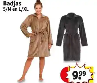 Kruidvat Badjas S/M en L/XL aanbieding