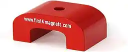 Amazon First4magnets F4M812-1 middelgrote rode AlNiCo hoefijzermagneet 9 kg aantrekkingskracht (40 x 25 x 25 mm) (1 stuks) aanbieding