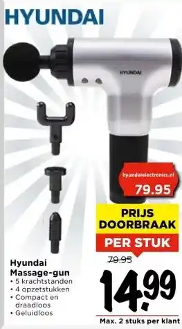 Vomar Voordeelmarkt Hyundai Massage-gun aanbieding