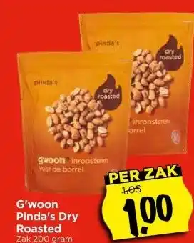 Vomar Voordeelmarkt G'woon Pinda's Dry Roasted aanbieding
