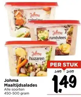 Vomar Voordeelmarkt Johma Maaltijdsalades aanbieding