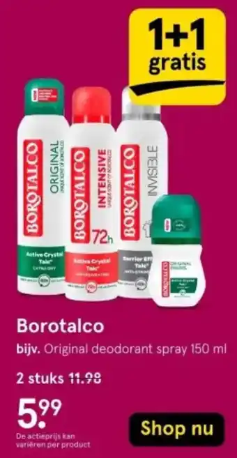 Etos Borotalco aanbieding