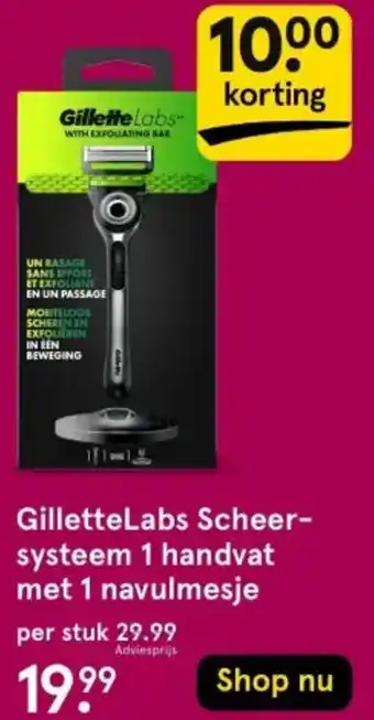 Etos GilletteLabs Scheersysteem 1 handvat met 1 navulmesje aanbieding
