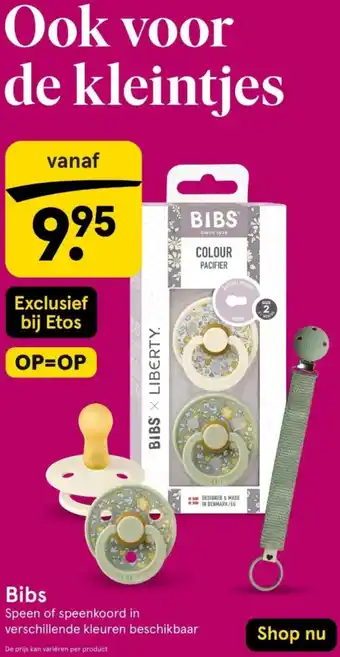 Etos Bibs aanbieding