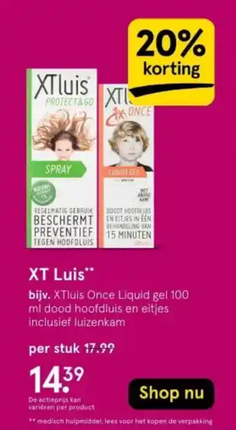 Etos Xt luis aanbieding