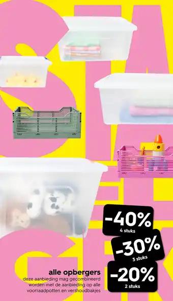 HEMA Alle opbergers aanbieding